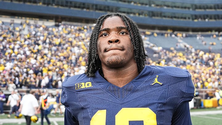 Michigan quarterback Bryce Underwood (19) walks off the field after 24-7 win over Washington at Michigan Stadium in Ann Arbor on Saturday, Oct. 18, 2025. Michigan quarterback Bryce Underwood (19) walks off the field after 24-7 win over Washington at Michigan Stadium in Ann Arbor on Saturday, Oct. 18, 2025.