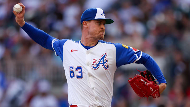 Atlanta Braves relief pitcher Scott Blewett