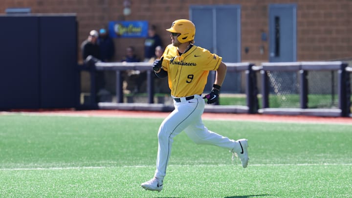 West Virginia University infielder Grant Hussey