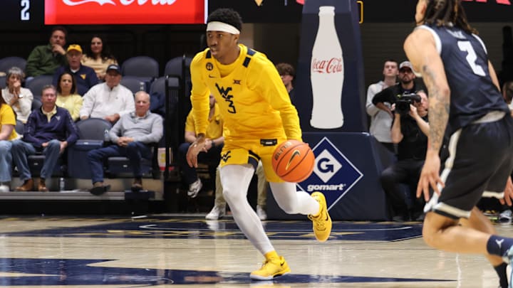West Virginia University guard KJ Tenner