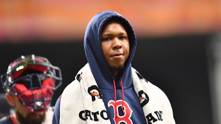 Brayan Bello has had some early exits through his last handful of starts, pointing to some run damage early against the Angels. Brayan Bello has had some early exits through his last handful of starts, pointing to some run damage early against the Angels.