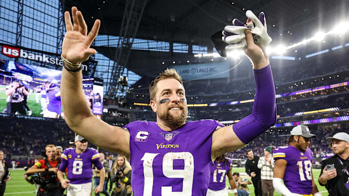 Adam Thielen has been traded back to the Minnesota Vikings after a deal with the Carolina Panthers on Wednesday. 