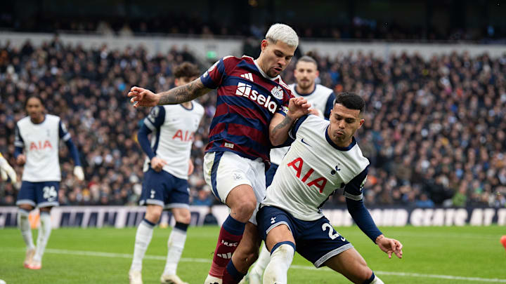 Pedro Porro in action against Newcastle United 