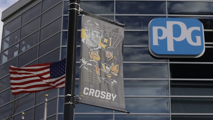 Mar 15, 2020; Pittsburgh, Pennsylvania, USA;  General exterior view of the PPG PAINTS Arena as the NHL game scheduled between the Pittsburgh Penguins and the New York Islanders was suspended due to COVID-19 coronavirus concerns.  Mandatory Credit: Charles LeClaire-Imagn Images