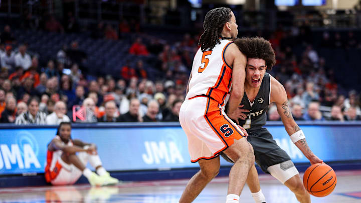 A detailed look at what the depth chart at point guard looks like for Syracuse basketball ahead of the 2025-26 season.