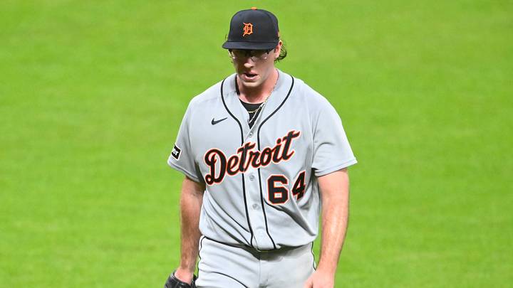 Detroit Tigers starting pitcher Andrew Sears (64). Mandatory Credit: David Richard-Imagn Images Detroit Tigers starting pitcher Andrew Sears (64). Mandatory Credit: David Richard-Imagn Images
