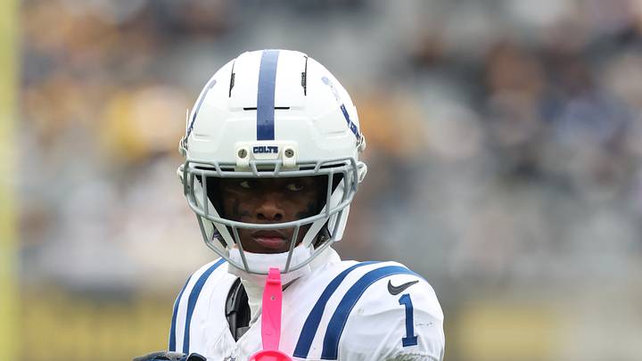 Oct 11, 2026; Pittsburgh, Pennsylvania, USA; Indianapolis Colts cornerback Sauce Gardner (1) looks on in the second quarter against the Pittsburgh Steelers at Acrisure Stadium. Mandatory Credit: Charles LeClaire-Imagn Images Oct 11, 2026; Pittsburgh, Pennsylvania, USA; Indianapolis Colts cornerback Sauce Gardner (1) looks on in the second quarter against the Pittsburgh Steelers at Acrisure Stadium. Mandatory Credit: Charles LeClaire-Imagn Images