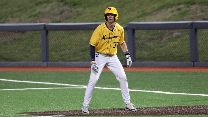 West Virginia right fielder Benjamin Lumsden.