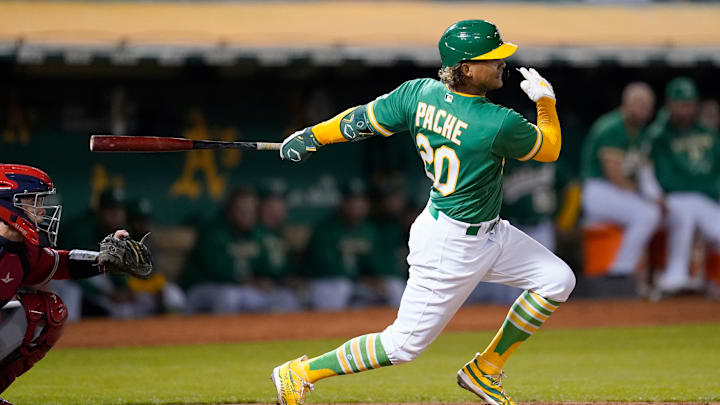 Oakland Athletics outfielder Christian Pache