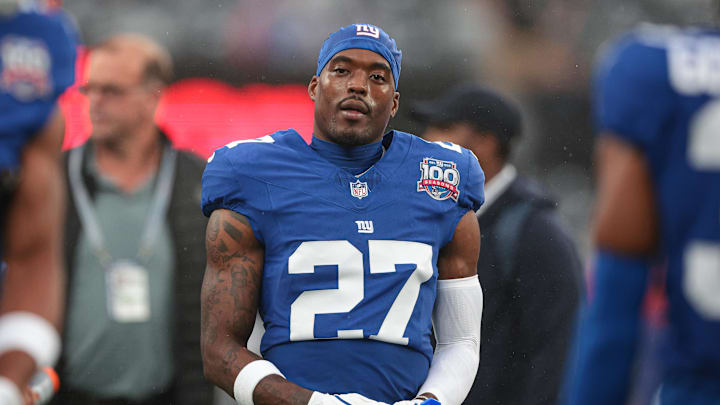 Former New York Giants safety Jason Pinnock Former New York Giants safety Jason Pinnock