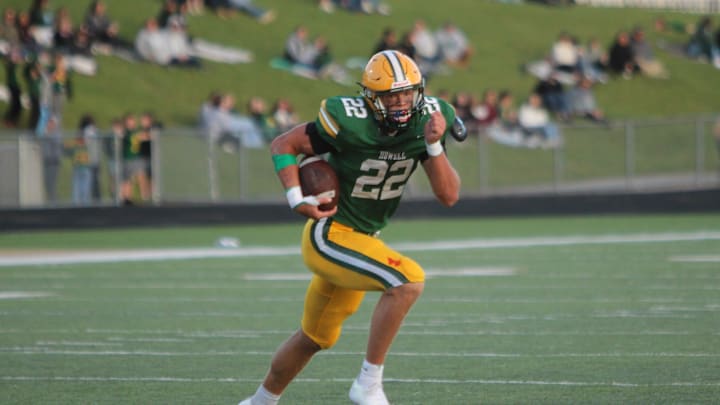 Howell's Bryce Kish ran 22 times for 125 yards and two touchdowns against Salem on Friday, Sept. 5, 2025.