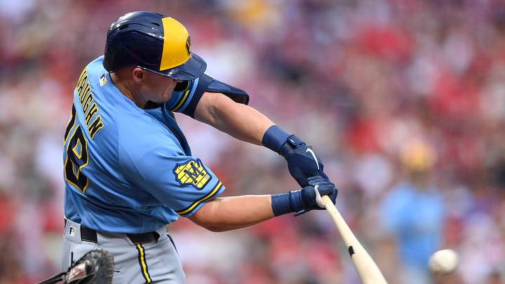 Milwaukee Brewers first baseman Andrew Vaughn.