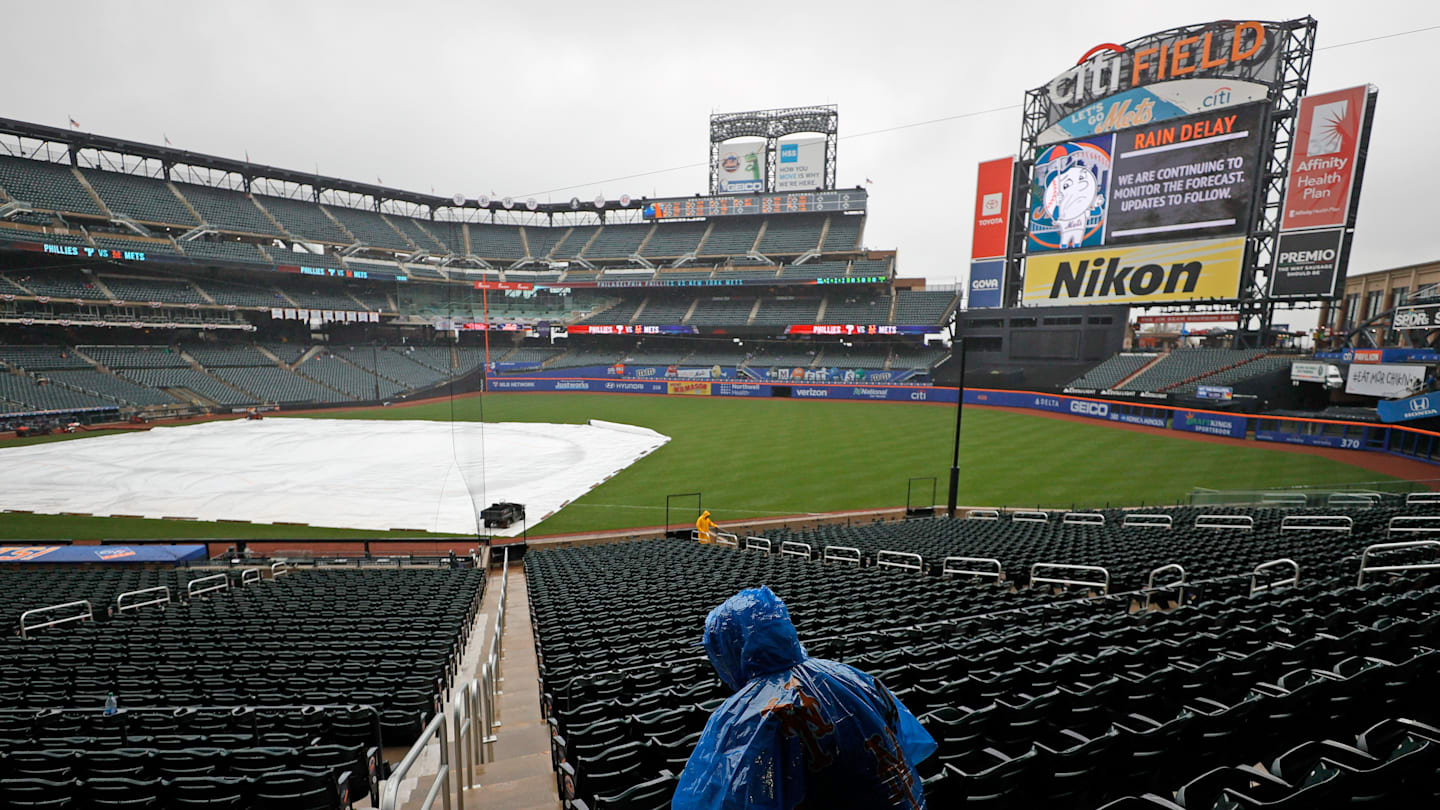 Mets-Brewers start time: Rain delay updates from Citi Field