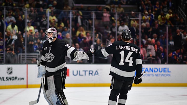 Darcy Kuemper, Alex Laferriere, Los Angeles Kings