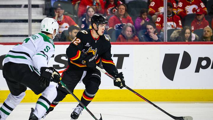 Matvei Gridin of the Calgary Flames