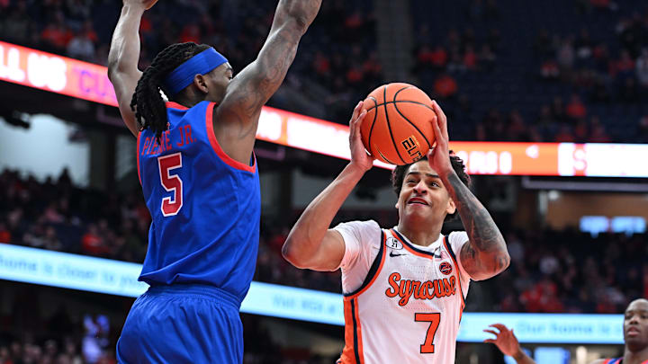 Syracuse basketball is a betting underdog against SMU in the ACC Tournament. Kiyan Anthony and Sadiq White Jr. could play.
