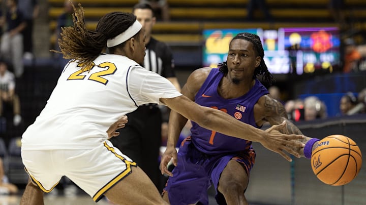 Clemson guard Jestin Porter (1) will play a key role in how the Tigers play against Virginia Tech on Wednesday night.
