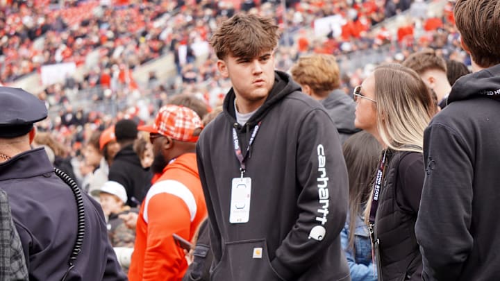 Stevenson offensive lineman Braden Chaffin attends the Ohio State football game against Penn State at Ohio Stadium on Nov. 1, 2025. Stevenson offensive lineman Braden Chaffin attends the Ohio State football game against Penn State at Ohio Stadium on Nov. 1, 2025.