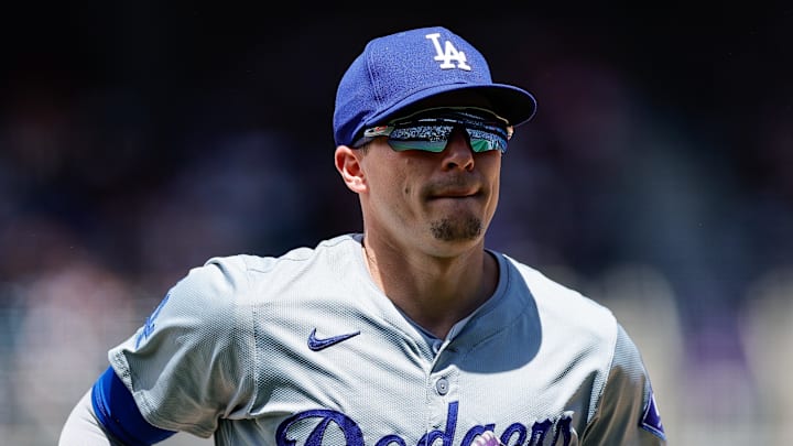 Jun 20, 2024; Denver, Colorado, USA; Los Angeles Dodgers third baseman Kike Hernandez (8) runs to the dugout at the end of the fifth inning against the Colorado Rockies at Coors Field. Mandatory Credit: Isaiah J. Downing-Imagn Images Jun 20, 2024; Denver, Colorado, USA; Los Angeles Dodgers third baseman Kike Hernandez (8) runs to the dugout at the end of the fifth inning against the Colorado Rockies at Coors Field. Mandatory Credit: Isaiah J. Downing-Imagn Images