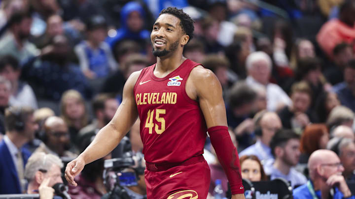 Cleveland Cavaliers guard Donovan Mitchell and the Cavs are favored on Sunday.