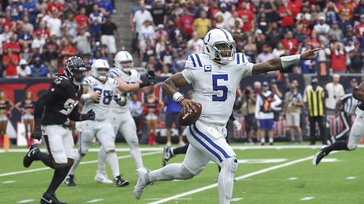 Richardson had 175 yards passing against the Texans on Sunday. 