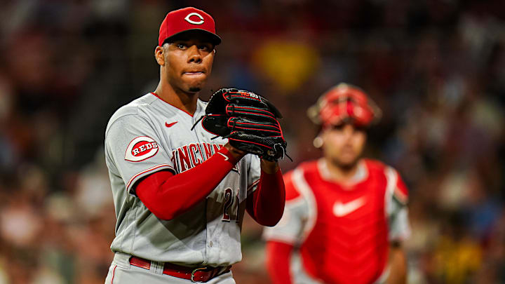 Cincinnati Reds starting pitcher Hunter Greene
