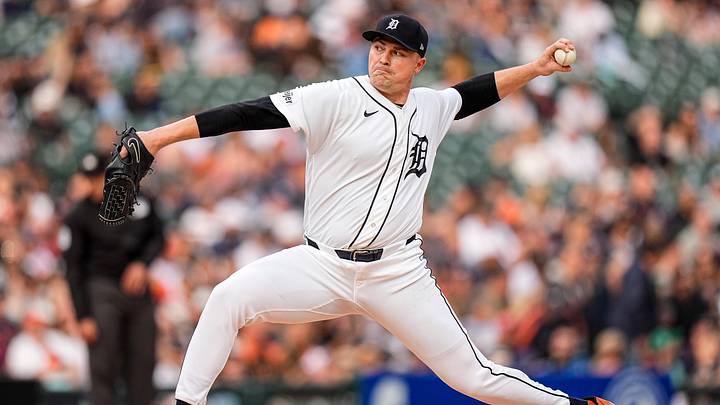 Detroit Tigers pitcher Tarik Skubal (29) throws against New York Yankees during the third inning at Comerica Park in Detroit on Wednesday, June 24, 2026. Detroit Tigers pitcher Tarik Skubal (29) throws against New York Yankees during the third inning at Comerica Park in Detroit on Wednesday, June 24, 2026.