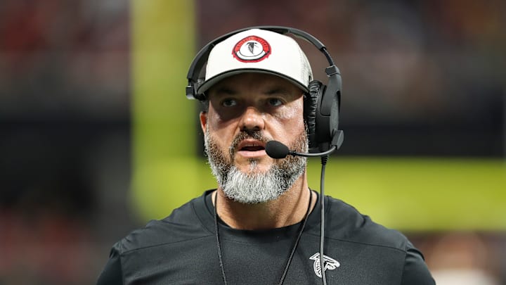 Atlanta Falcons offensive line coach Dwayne Ledford