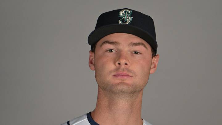 Feb 19, 2026; Peoria, AZ, USA;  Seattle Mariners pitcher Kade Anderson (13) during spring training photo day in Peoria, AZ. Mandatory Credit: Jayne Kamin-Oncea-Imagn Images
