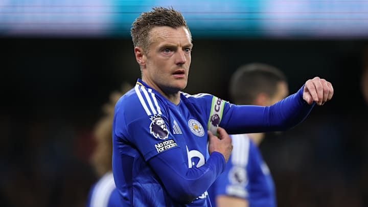 Jamie Vardy has been unable to keep Leicester up