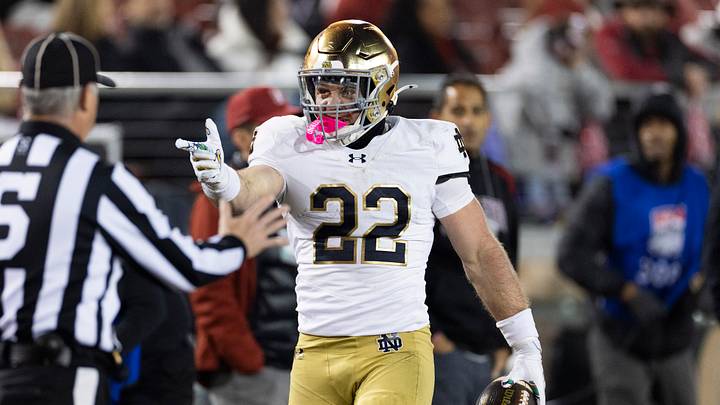 Notre Dame Fighting Irish running back Aneyas Williams