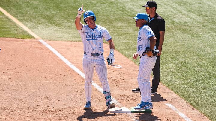 Cooper Nicholson (1) was among the stars for UNC baseball in the Tar Heels' series sweep against Pitt at Boshamer Stadium. Cooper Nicholson (1) was among the stars for UNC baseball in the Tar Heels' series sweep against Pitt at Boshamer Stadium.