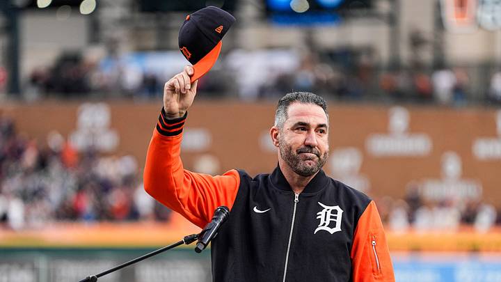 Detroit Tigers pitcher Justin Verlander. Detroit Tigers pitcher Justin Verlander.