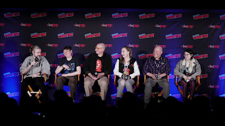 Left to right: Sean McLoughlin, Sophie Jackson, Alejandro Arbona, Suzi Blake, James Asmus and Megan Huang