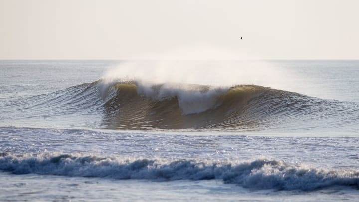 The start of a beautiful beach day gets underway in Seaside Park. Seaside Park, NJ.  Saturday, August 10, 2024 