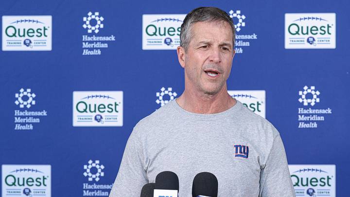 New York Giants head coach John Harbaugh New York Giants head coach John Harbaugh