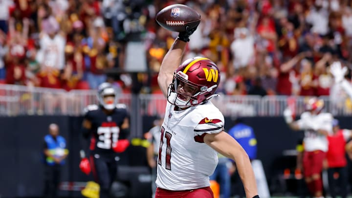 Washington Commanders wide receiver Luke McCaffrey