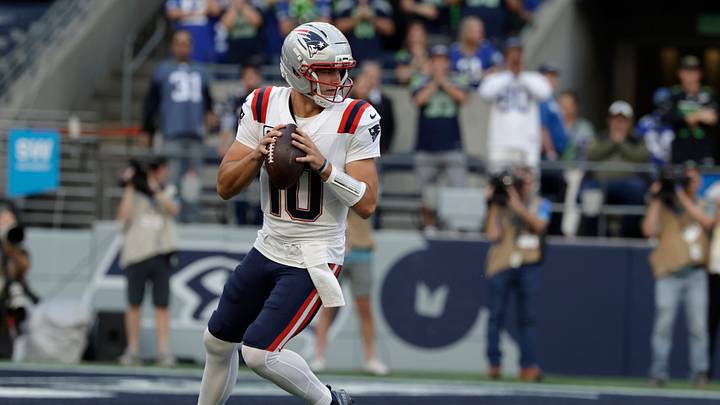 The New England Patriots and quarterback Drake Maye are underdogs in Week 3. The New England Patriots and quarterback Drake Maye are underdogs in Week 3.