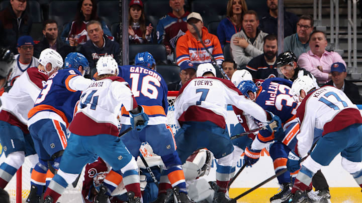 Isles Fourth Line: Casey Cizikas, Marc Gatcomb, and Kyle MacLean Isles Fourth Line: Casey Cizikas, Marc Gatcomb, and Kyle MacLean