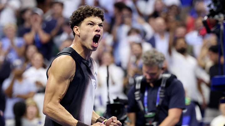 Ben Shelton celebrates winning his quarterfinal match against Carlos Alcaraz at the 2026 US Open IMAGN IMAGES via Reuters/Geoff Burke TPX IMAGES OF THE DAY Ben Shelton celebrates winning his quarterfinal match against Carlos Alcaraz at the 2026 US Open IMAGN IMAGES via Reuters/Geoff Burke TPX IMAGES OF THE DAY