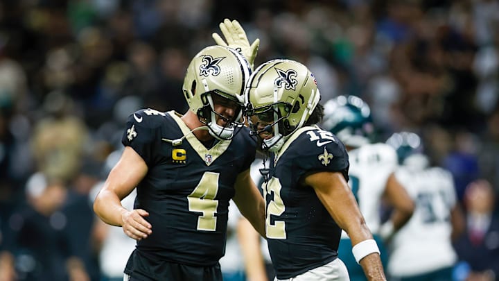 New Orleans Saints quarterback Derek Carr and wide receiver Chris Olave will challenge the Chiefs' 22nd-ranked pass defense on Monday Night Football in Kansas City.