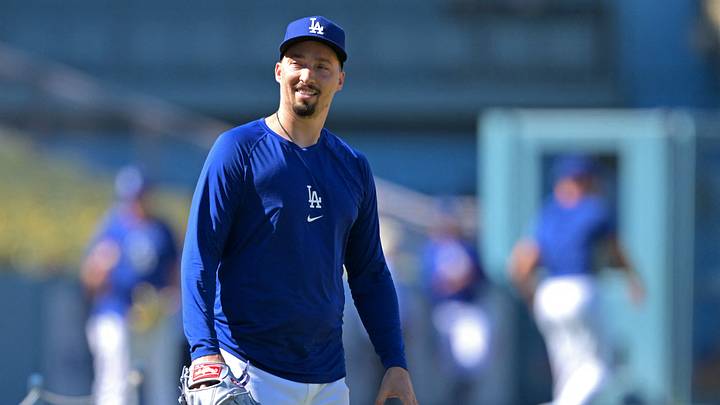 May 11, 2026; Los Angeles, California, USA; Los Angeles Dodgers starting Blake Snell (7) warms up prior to the game against the San Francisco Giants at Dodger Stadium. Mandatory Credit: Jayne Kamin-Oncea-Imagn Images May 11, 2026; Los Angeles, California, USA; Los Angeles Dodgers starting Blake Snell (7) warms up prior to the game against the San Francisco Giants at Dodger Stadium. Mandatory Credit: Jayne Kamin-Oncea-Imagn Images