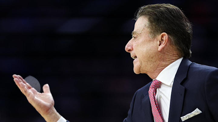 St. John's Red Storm head coach Rick Pitino St. John's Red Storm head coach Rick Pitino