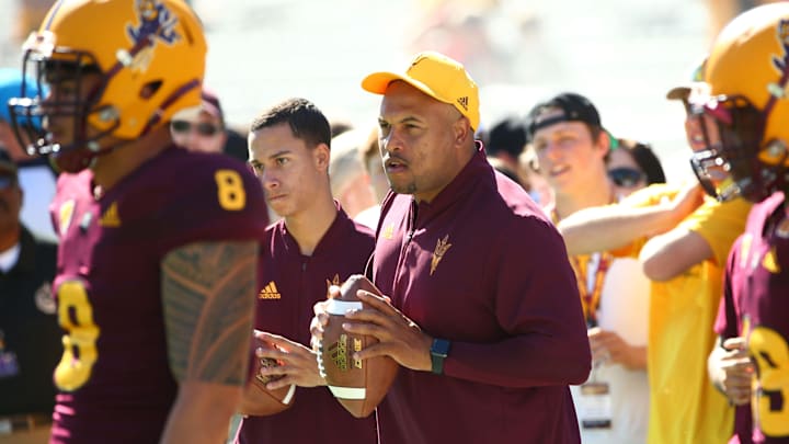 ASU linebacker coach Antonio Pierce on Nov. 3 at Sun Devil Stadium.