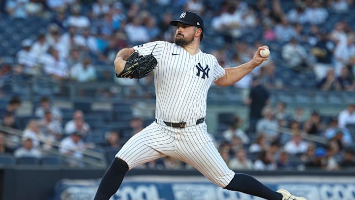 New York Yankees starting pitcher Carlos Rodon has led them to a 13-12 record in 25 starts.