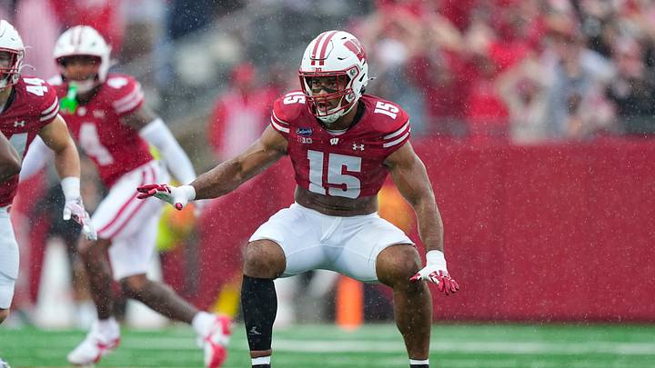 Sep 19, 2026; Madison, Wisconsin, USA; Wisconsin Badgers linebacker Sebastian Cheeks (15) during the game against the Eastern Michigan Eagles at Camp Randall Stadium. Mandatory Credit: Jeff Hanisch-Imagn Images Sep 19, 2026; Madison, Wisconsin, USA; Wisconsin Badgers linebacker Sebastian Cheeks (15) during the game against the Eastern Michigan Eagles at Camp Randall Stadium. Mandatory Credit: Jeff Hanisch-Imagn Images