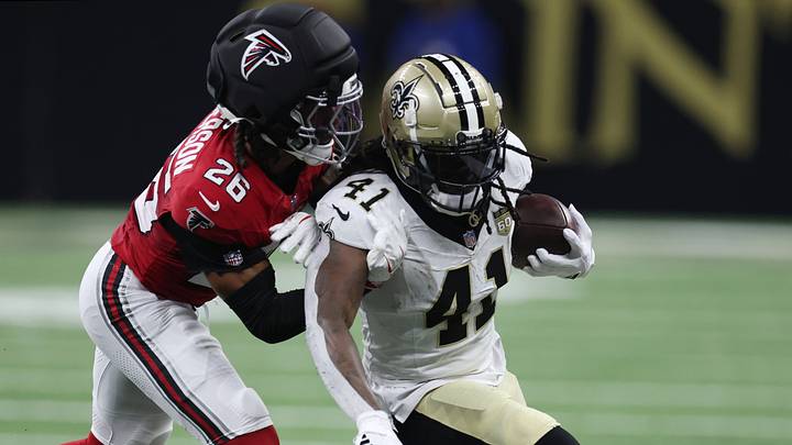 New Orleans Saints running back Alvin Kamara. New Orleans Saints running back Alvin Kamara.