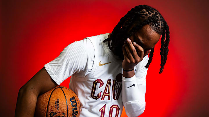 Sep 29, 2025; Cleveland, OH, USA; Cleveland Cavaliers guard Darius Garland (10) during media day at Rocket Arena. Mandatory Credit: Ken Blaze-Imagn Images Sep 29, 2025; Cleveland, OH, USA; Cleveland Cavaliers guard Darius Garland (10) during media day at Rocket Arena. Mandatory Credit: Ken Blaze-Imagn Images