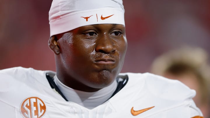 Anthony Hill of Texas on the sidelines