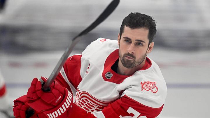 Jan 21, 2026; Toronto, Ontario, CAN; Detroit Red Wings forward Dylan Larkin (71) warms up before playing the Toronto Maple Leafs at Scotiabank Arena. Mandatory Credit: Dan Hamilton-Imagn Images Jan 21, 2026; Toronto, Ontario, CAN; Detroit Red Wings forward Dylan Larkin (71) warms up before playing the Toronto Maple Leafs at Scotiabank Arena. Mandatory Credit: Dan Hamilton-Imagn Images